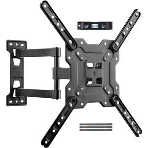 Suptek TV Wall Mount Swivel and Tilt Full Motion for Most 23 to 55 inch TV Mount up to 55lbs max VESA 400x400mm (A1+)