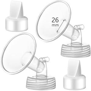 26mm Flange and Duckbill Valve Compatible with Spectra S1 S2 9 Plus Breastpump Replacement to Pump Parts, Not Original, Replace Accessories