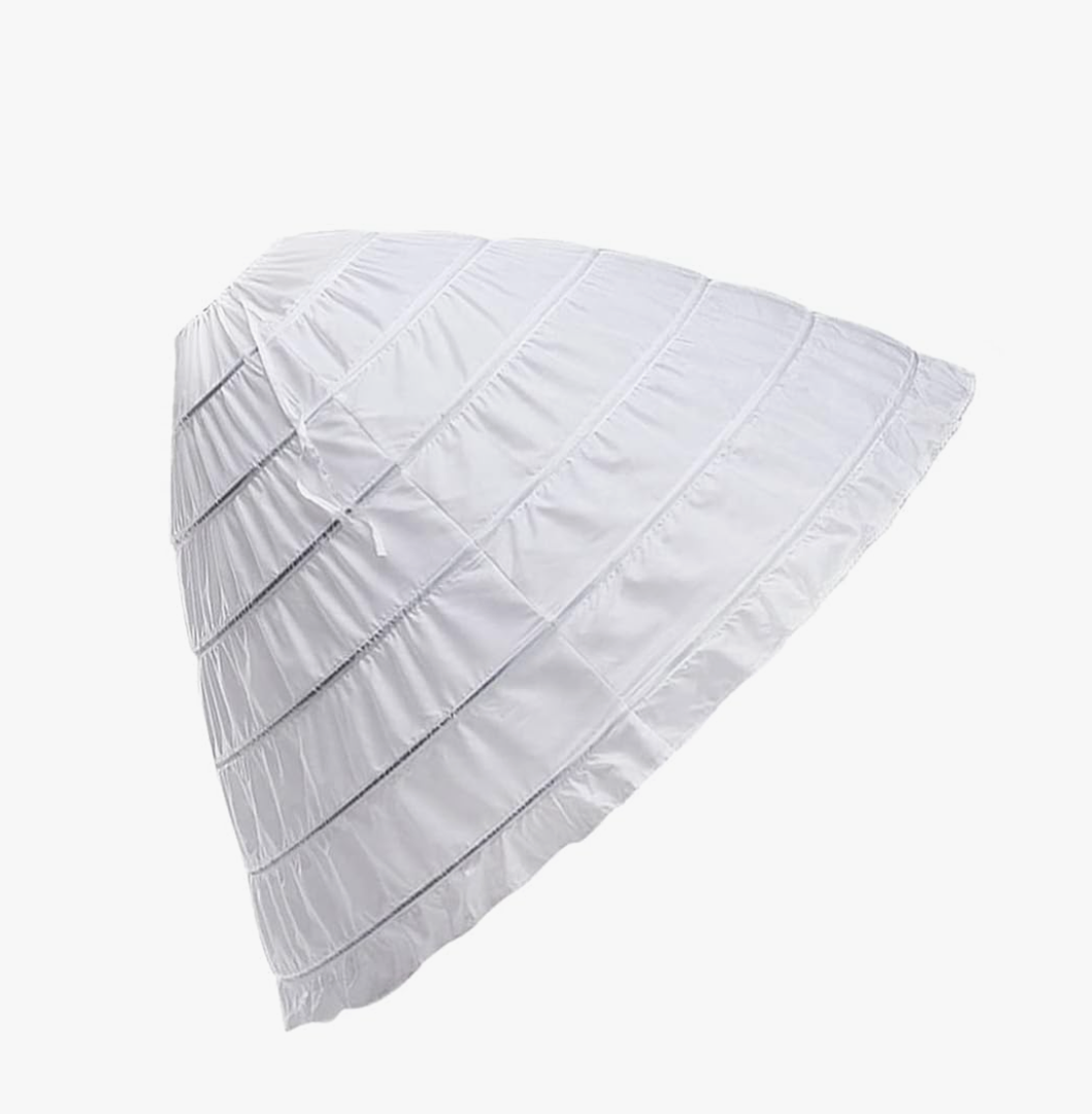 6 Bridal Petticoat Floor Length Underskirt Skirt Petticoat Wedding Bride Dress Petticoat Lace Underskirt Kids Adjustable Petticoat De Gala White Fluffy Child Short Skirt