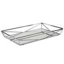 Home Details Large Geometric Mirrored Vanity Tray in Chrome