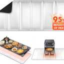 35.415.4 in Heat Resistant Mat for Food Warming Mats, Heat Resistant Mats for Countertop Reflects 95% of Heat, Waterproof and Oilproof Hot Pad With Non-slip Bottom for Air Fryer, Coffee Maker, Oven