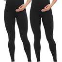 Buttergene Women's Maternity Leggings over the Belly Pregnancy Active Wear Workout Yoga Tights Pants, Small