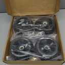 AM125172 Plastic Deck Gauge Wheel Kit 4PCS, Compatible with John Deere 48", 54", 60", 62“, 72" Deck Lawn Mower