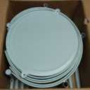 SAYZH Fruit Vegetable Basket for Kitchen, Rotating Storage Rack, 5 Tier Rolling Cart with top lid, Large Metal Wire Basket for for Potato Onion Snack, Green