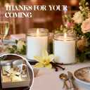 12 PCS 8oz Large Vanilla Scented Candles, White Soy Wax Candle Set | Long Lasting Warm & Cozy Fragrance, Bulk Gifts for Weddings, Holiday, Home and Cafe Decor.
