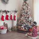 Patelai 36 Pieces Glass Icicle Ornaments for Christmas Tree 3.5-5.5 Inch Twisted Clear Icicle Hanging Ornaments with 36ft Crystal Roll Line for Xmas Winter New Year Holiday Decorations