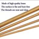 3 x Smartsails 2PCS M2 x 250mm Brass Fully Threaded Rod, Right Hand Threads