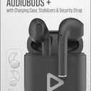 acoustix. True Wireless Audiobuds + with Chargering Case, Stabilizers & Security Strap