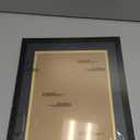 Fxojyvo Black 11x14 Diploma Frame, Display Document 8.5 x 11 with Mat or 11 x 14 Without Mat, Certificate Frame with Black&Gold Mat for Masters Associates Bachelor Degree - 1 Pack