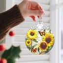 Sunflower Ornament, Stained Glass Christmas Decorations, Christmas Ornaments for Tree, Holiday Ornament, Gifts for Sunflower Lovers, Holiday Party Gifts, Gift Ideas & Xmas Gift