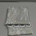 Riyidecor Sage Green Floral Wildflower Shower Curtain for Bathroom Decor 60Wx72H Plant Herbs Botanical Nature Leaf Rustic Farmhouse Art Printed Fabric Polyester Waterproof 12 Pack Plastic Hooks