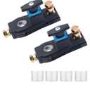 2pcs Battery Disconnect Switch, Kill Switches Master with 4 Spacers for Car Truck RV Vehicles and Boat, 12V/24V Shut Off Switch Electrical for Battery Isolation, Cut Off, and Theft Prevention