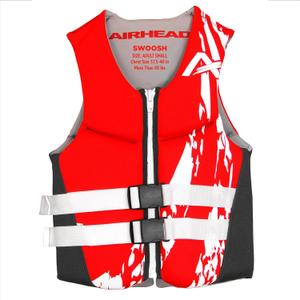 Airhead Swoosh Kwik-Dry Neolite Life Jacket, US Coast Goard Approved Type III Life Jacket, Adult and Youth Sizes (Small, Red)