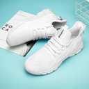 Sneakers for Men Running Casual Lightweight Tennis Shoes Walking Athletic Gym Workout Shoes Summer (6.5, White)
