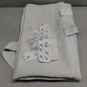 self Adhesive Curtains Portable Blackout Curtain Simple and Easy to Install Bedroom Window Thermal Lnsulated Kitchen Room Darkening Black Small Drapes, 35" W X 59" L, White, 1 Panel