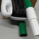 Floor Scrub Brush, 51" Long Handle Scrub Brushes for Cleaning 2 in 1 Heavy Duty Deck Brush Stiff Bristle Tile Floor Scrubber for Shower Bathroom Garage Kitchen Wall Tub and Swimming Pool