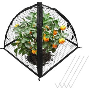 Strawberry Plant Protector,22 x22 x 22 Inch Cloche Dome for Plants,Plant Protection Tent For Plant Cages to Keep Animals Out,Mesh Plant Cover for Plant Protectors from Animals,Chicken Wire Cloche 1PC