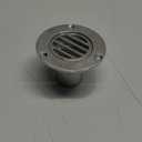 YANYUCB Boat Deck Floor Drain Fittings, Marine Grade 316 Stainless Steel Deck Drain Fittings, Thru Hull Deck Drain Scupper Pipe with Screws, for Boat, Yachts Drainage Systems (Straight-1-1/2 Inch)