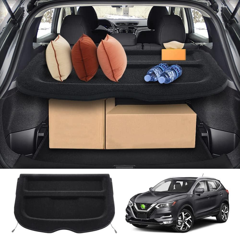 Powerty Cargo Cover for Nissan Rogue Sport 2017-2023 Accessories Trunk Security Shield Shade Black (Not for Nissan Rogue)