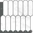 Wallercity 10-Sheets White 3D Kitchen Tiles Peel and Stick Backsplash Glossy Vinyl Tile Stickers Waterproof 12''x12'' Self Adhesive Stick on Backsplash for Bathroom Thick Subway Tile Back Splash