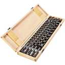 uyoyous 5pcs 460mm Auger Drill Bit for Wood 18 Inchs Ship Auger Long Drill Bit 12/14/16/18/20mm Diameter for Wood Hex Shank Length Deep Woodworking Drill Bit