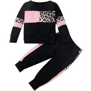 WESIDOM Baby Girl Clothes Sets, 2pcs Autumn Long Sleeve Clothes Outfits Toddler Girl Sweater Sets (3-4T, Black)