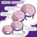 Dog Cone Collar Soft Cone for Medium Dogs After Surgery Adjustable Elizabethan Collar for Dogs to Stop Licking Wounds, Biting Stitches Professional Pet Recovery Cones E-Collar for Dog (Purple, M)