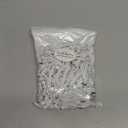 JustJamz Bulk Earbuds 50 Pack | Basic Earbuds, Pearl White In-Ear Earphones, Disposable Headphones, Wired