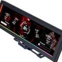 Lian Li 8.8" Universal Screen for PC - Adjustable Mounting for Any Computer Setup - Customizable ARGB Frame - PC Temperature Display Panel - LCD Screen Display - Mini Monitor - SM088X (US88 v1 Black)