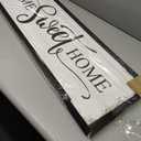 Home Sweet Home Wall Decor: Modern Farmhouse Rustic Sign 12" x 40", Master Bedroom Above Bed Framed Hanging Plaque, Family Decorative for Living Room
