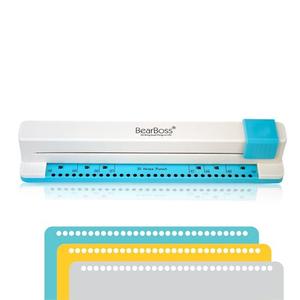 Bearboss 30 Hole Paper Punch, Planner Hole Punch, Adjustable Hole Puncher for Discbound Notebooks & Journaling Supplies