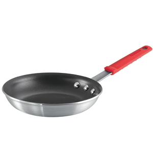 Tramontina Professional 8Inch Non Stick Small Frying Pan, HeavyGauge Aluminum Skillet with Reinforced Nonstick Coating, Red Handle, Dishwasher and Oven Safe