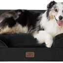 Bedsure Orthopedic Dog Bed for Extra Large Dogs - XL Washable Dog Sofa Beds Large, Supportive Foam Pet Couch Bed with Removable Washable Cover, Waterproof Lining and Nonskid Bottom, Black (42.0"L x 32.0"W x 6.5"Th)