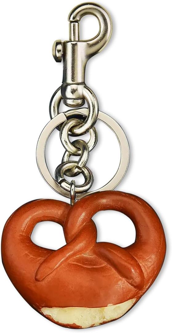 Bag Charm Cute Pretzel Keychain Purse Charms for Women,Bag Charms for Handbags Fashion Keychain Gift