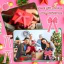 25 Pcs Pink Velvet Tree Topper Christmas Ornaments Include Large Christmas Bows Tree Topper 12 Xmas Velvet Balls 12 Pink Bows for Xmas Holiday Door Fireplace Wall Party Decor