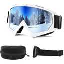 Braylin Adult Ski Goggles, 1-Pack Snowboard Goggles for Youth, Teens, Men & Women, Wide View Snowmobile Goggles