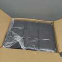 LUE BONA Vanity Stool, Square Linen Makeup Stool with Metal X Legs, Small Ottoman Stool Chair for Vanity, Modern Padded Vanity Seat Foot Rest Stool for Makeup Room, Living Room, Bathroom, Carbon Gray