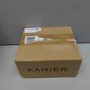 KAMIER Watch Case with Combination Lock - 4 Watch Storage and Jewelry Organizer - Watch Travel Case for Ring and Watch Storage, PU Leather Travel Watch Case, Ideal for Gift (With Gift Box), Brown