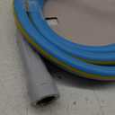 HQMPC Garden Hose 5/8 in. x 20 FT., Water Hose Heavy Duty Durable Material Water Hose with Solid Fittings with Spray Nozzle (BLUE)