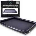 Inflatable Massage Sheet | Black Durable PVC Waterproof Sheet with Inflatable Sides | 80.7in x 61.4in x 4.7in | Nuru Massage Therapy Sheets