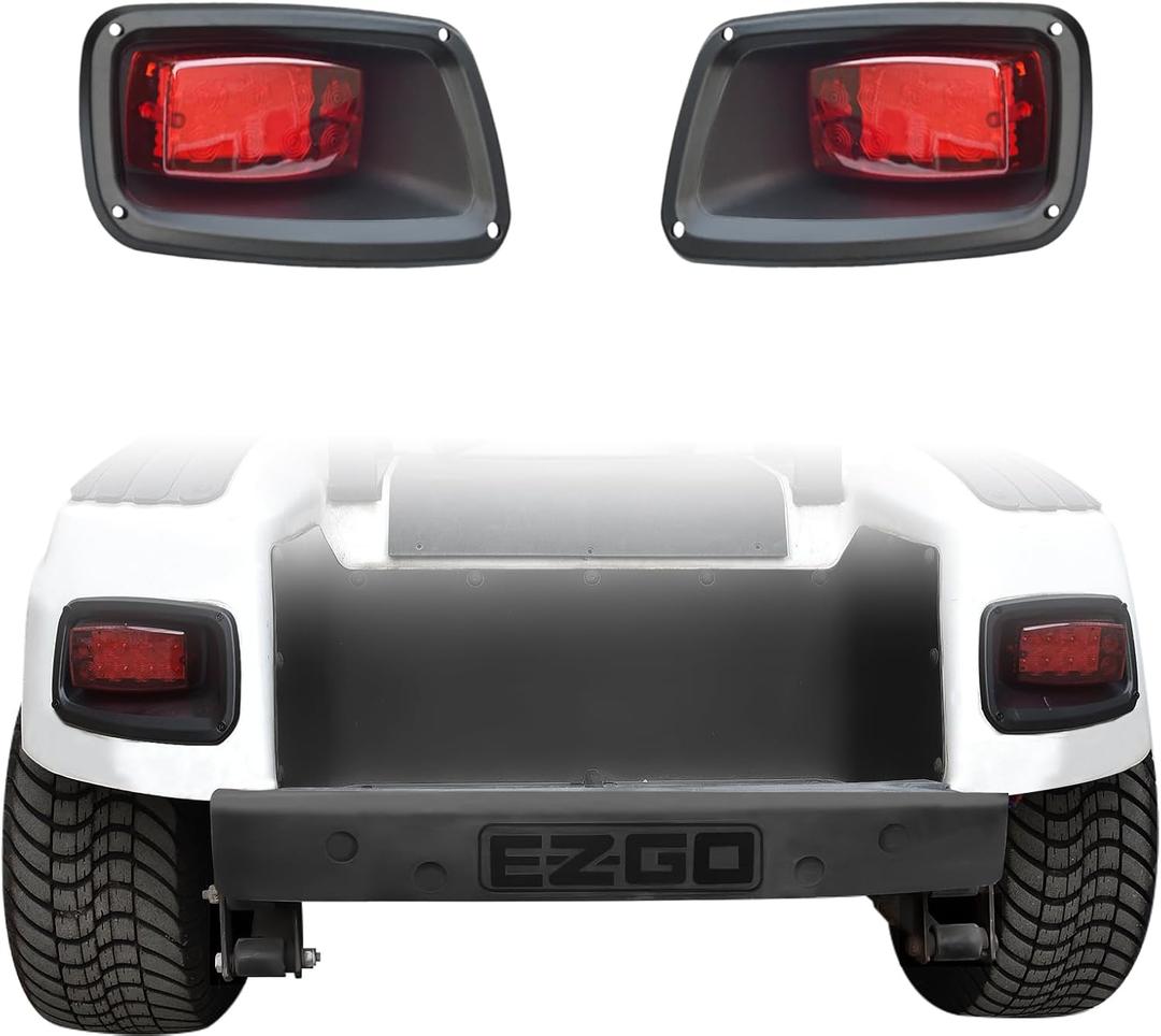Golf Cart TXT LED Tail Light Kit Compatible with EZGO TXT Led Light 1996-2013 Gas and Electric Rear Replace 12V Light Kit Assembly For EZGO TXT Gas and Electric
