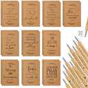 Fuutreo 40 Pcs Christian Gift Bible Verse Prayer Journals Bible Pens Inspirational Religious Notebook Mini Scripture Pocket Notepad for Church VBS Student Men Women Sunday School (Classic Style)