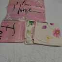 AVOIN colorlife Spring Saying Flowers Butterfly Pink Throw Pillow Covers, 18 x 18 Inch Home Sweet Home Cushion Case for Sofa Couch Set of 4