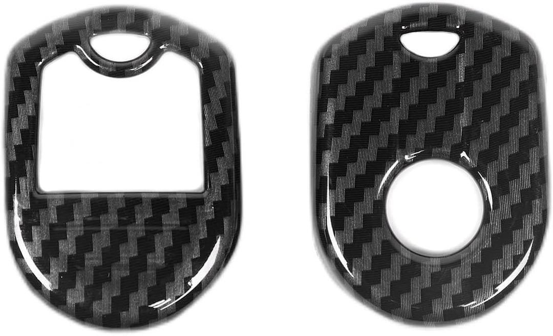 JeCar Car Key Fob Case Cover for Ford F150 2009-2014, for Ford Mustang 2010-2014 (Carbon Fiber Texture)