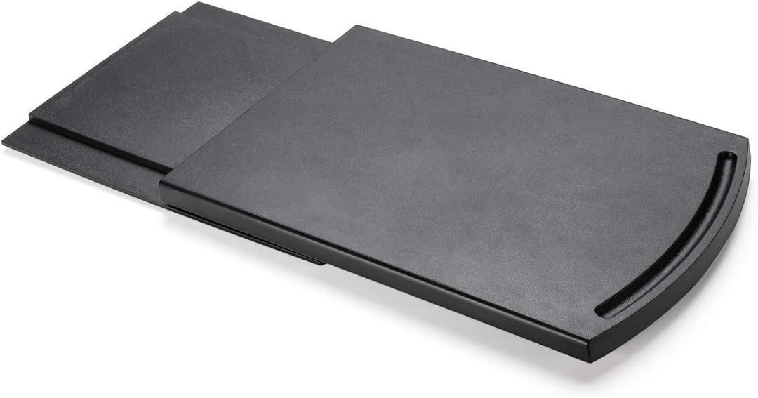 Appliance Caddy Sliding Coffee Maker Tray, 12" Coffee Pot Slider Machine Mat Under Countertop Rolling Tray for Blender Toaster with Smooth Rolling Wheels(1 Pack,Black)