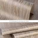 Gold Khaki Wood Peel and Stick Wallpaper Stripe, 20.8" x 118" (53cm x300cm), Removable, Self-Adhesive, 3D, Modern, Rustic, Industrial, Bathroom, Bedroom, Decorating