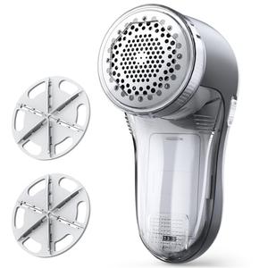 POPCHOSE Fabric Shaver, Lint Shaver for Clothes, Sweater Shavers to Remove Pilling, Lint Remover with 6-Leaf Blades, Clothes Shaver for Clothing, Couch, Furniture, Fuzz, Lint Ball, Battery Operated