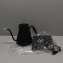 Electric Kettle, Gooseneck Electric Kettle, 1 Precise Temperature Control, Stainless Steel Interior, Quick Heating for Pour Over Coffee, Tea & Boiling Water, 0.9L (Matte Black)