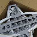 50 Pack Plastic Hangers with 16 Clips, 11-15 inch Adjustable Clothes Hanger, Durable & Non-Slip, Space Saving Coat Hangers for Pants, Jackets and Dress (Grey) (Gray)