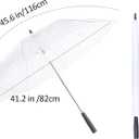 LED transparent luminous umbrella with flashlight creates dreamy atmosphere for you,light up umbrella is suitable for birthday, wedding and Christmas party (Warm light), 41 inches
